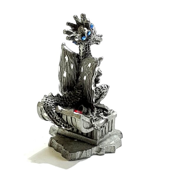 Mine, Mine, Mine Dragon Pewter Figure 1990 Rawcliffe Fantasy Collectibles - Picture 3 of 9